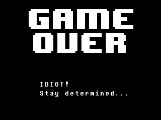 UNDERTALE Game Over